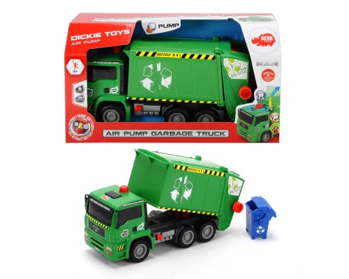 Машинка мусоровоз с контейнером AirPump 31 см Dickie Toys 3805000_