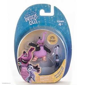 Игрушка INSIDE OUT 2 фигурки в блистере, 3 см - Бинго Бонго и страх