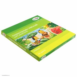 Пластилин восковой ГАММА Пчелка 24 цвета 360 г со стеком картонная упаковка 190820201