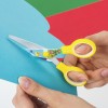 Ножницы BRAUBERG Kid Series 130 мм жёлтые с цветной печатью Жирафы закругленные 232269