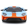 Машинка гоночная Bburago 2019 Ford Gt Heritage Edition, Die-Cast, 1:32, цвет оранжево-голубой