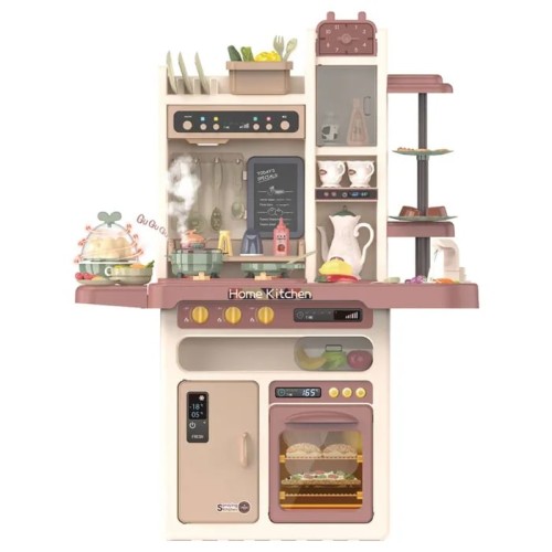 Детская кухня Master Chef, бежевая, пар, вода, музыка, свет, звук 65 предметов Funky Toys FT88310