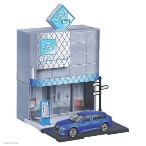Игровой набор "Построй свой город!" Отель с машинкой Street Fire, 1:43, 1/12
