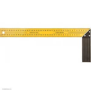 Угольник столярный желтый усиленный 400 мм FIT IT 19440 Угольник столярный желтый усиленный 400 мм FIT IT 19440