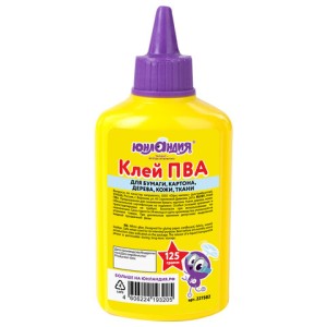 Клей ПВА ЮНЛАНДИЯ 125 г. 227382
