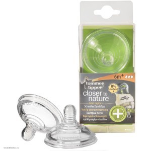 Соски для антиколиковой бутылочки Close to nature