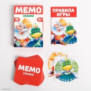 Настольная развивающая игра Мемо. Сказки 3+ 6254617