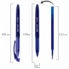 Ручка стираемая гелевая с грипом BRAUBERG X-ERASE СИНЯЯ корпус синий узел 0 7 мм линия письма 0 35 мм 143333