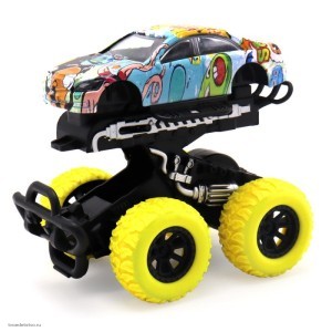 Машинка die-cast Funky Toys инерционная с ярким рисунком и краш-эффектом
