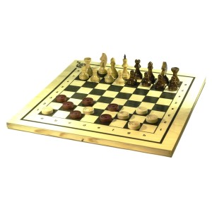 Игра 2 в 1 Шахматы шашки арт.С-11а/В-6/ШК-24 415*215*34 /10