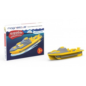 Игрушка сборная из мягких элементов Корабли Немецкий катер Magneticus TCN-008