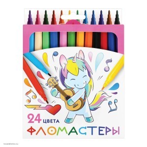 Фломастеры 24 цвета ПИФАГОР 152450