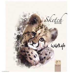 Скетчбук белая бумага 120 г/м2 170х195 мм 40 л. гребень фольга выборочный твин лак Гепард 99501 Скетчбук белая бумага 120 г/м2 170х195 мм 40 л. гребень фольга выборочный твин лак Гепард 99501