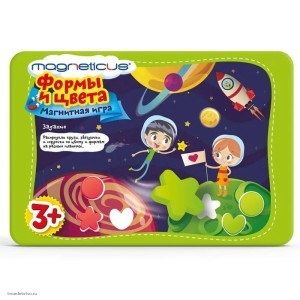 Настольная игра Формы и Цвета в металлической коробке Magneticus POL-008