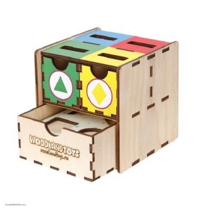 Обучающий набор Фигуры цвет 119102 WOODLANDTOYS
