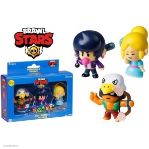 Набор фигурок Brawl Stars: Роза, Бо, Нита в коробке с окном (3 шт) (BRW2021A)