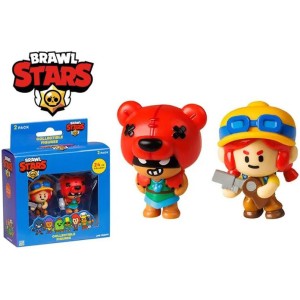 Коллекционные фигурки Brawl Stars, 2 шт. в коробке с окном, Нита и Джесси, 1/12
