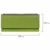 Планинг настольный недатированный 305x140 мм BRAUBERG Rainbow кожзам 60 л. зеленый 111702