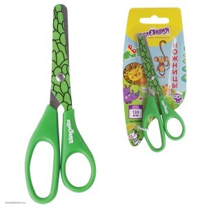 Ножницы ЮНЛАНДИЯ САФАРИ 130 мм с цветной печатью картонная упаковка с подвесом ассорти 236986 Ножницы ЮНЛАНДИЯ САФАРИ 130 мм с цветной печатью картонная упаковка с подвесом ассорти 236986