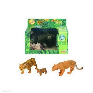 Игровой набор - Семейство тигров/медведей со звуком, Simba, 4345637