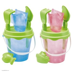 Набор для песка блестящий ведерко с аксессуарами 17 см 1/18 ECO642 Ecoiffier Набор для песка блестящий ведерко с аксессуарами 17 см 1/18 ECO642 Ecoiffier