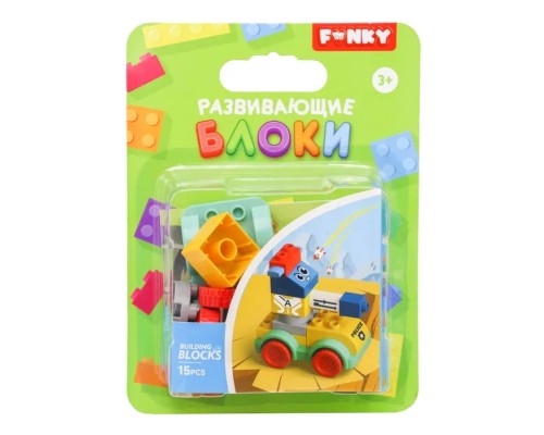 Детский конструктор с крупными блоками Funky Toys FT0822553