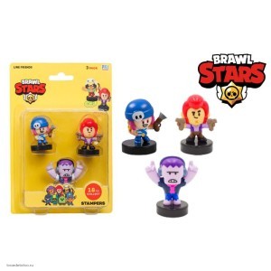 Набор фигурок-штампов Brawl Stars: Фрэнк, Кольт, Пэнни в блистере (3 шт) (BRW5020D)