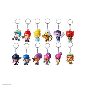 Брелоки Brawl Stars, 1 шт. в блистере, 12 в ассорт., 1/12 BRW8010