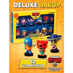 Набор штампиков Brawl Stars, 12 шт. в коробке, ассортимент B, 1/6 BRW5065B