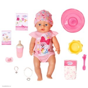 БЕБИ борн. Интеракт. кукла девочка с магич. глазками 43 см. BABY born