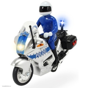 Полицейский мотоцикл 15 см 2 варианта Dickie Toys 3712004