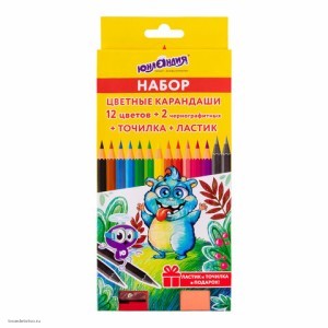Карандаши цветные ЮНЛАНДИЯ