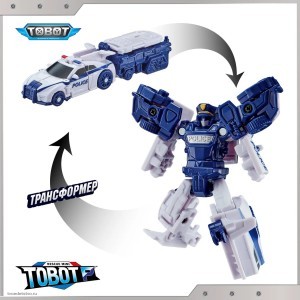 Робот-трансформер ТОБОТ МИНИ P NEW (XL) (полицейский патруль)