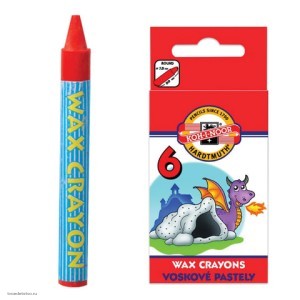 Восковые мелки 6 ЦВЕТОВ KOH-I-NOOR 8231