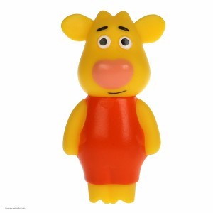 335724 Игрушка для ванны Оранжевая корова Бо КАПИТОШКА в кор.200шт