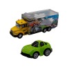 Набор грузовик плюс машинка die-cast зеленая