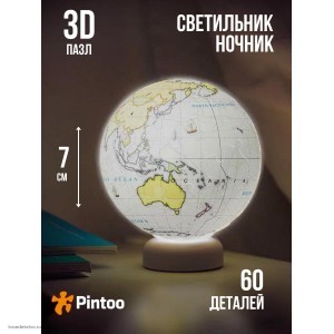 3d пазл Ночник глобус