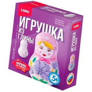 Набор для детского творчества Игрушка из глины Матрешка