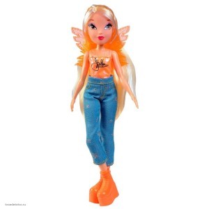 Шарнирная кукла Winx Club Стелла в джинсах с крыльями IW01322203