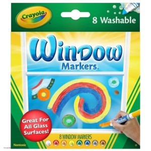 8 Фломастеров смываемых для рисования на стекле Crayola 58-8165