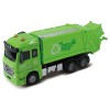 Мусоровоз, кабина Die-Cast, инерционный механизм, свет, звук, зеленый, масштаб 1:43