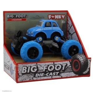 Машинка die-cast инерционный механизм рессоры синяя 1:46 60/120