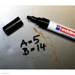 Маркер-краска лаковый (paint marker) EDDING 8750, ЧЕРНЫЙ, 2-4 мм, круглый наконечник, алюминиевый корпус