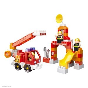 Конструктор Fireman набор пожарная машина и тренировочная площадка Bauer Конструктор Fireman набор пожарная машина и тренировочная площадка Bauer