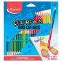 Карандаши двусторонние MAPED Франция Color'Peps Duo 24штуки 48 цветов трехгранные 829602