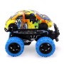Инерционная die-cast машинка с ярким рисунком краш-эффектом и голубыми колесами 15 5 см Funky Toys FT8488-4