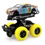 Инерционная die-cast машинка с ярким рисунком краш-эффектом и желтыми колесами 15 5 см Funky Toys FT8488-6
