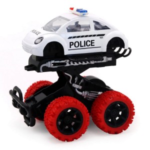 Инерционная полицейская машинка die-cast с красными колесами и краш-эффектом 15 5 см Funky Toys FT8486-5