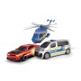 Набор полицейская погоня вертолет и 2 машинки свет звук Dickie Toys 3715011