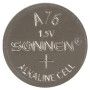 Батарейка SONNEN Alkaline A76 G13 LR44 алкалиновая 1 шт. в блистере отрывной блок 451975